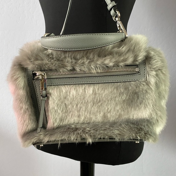 Calvin Klein Leilani micro pebble top crossbody furry grey bag - Picture 3 of 11